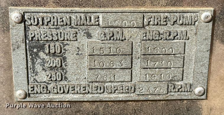 image for item DO0037 1986 Sutphen Deluge pumper fire truck