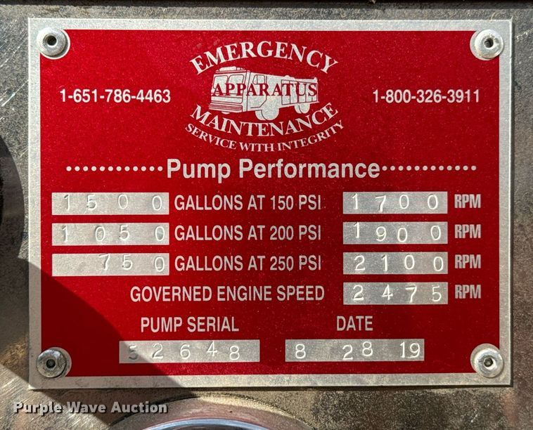 image for item DO0037 1986 Sutphen Deluge pumper fire truck