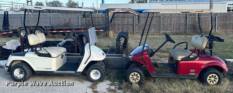 image for item DO0581 (2) E-Z-GO golf carts
