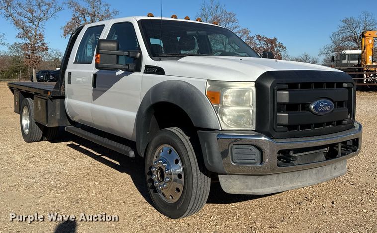 image for item DO7675 2011 Ford F450 Super Duty Crew Cab flatbed truck