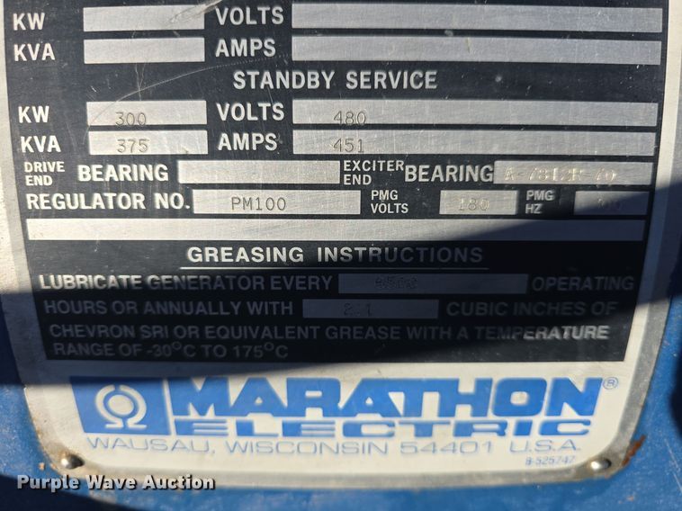 image for item DQ5337 Marathon Electric Magna Max 432RSL2018A-F000W generator