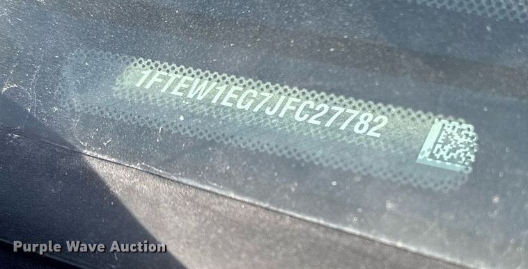 image for item DR0963 2018 Ford F150  SuperCrew pickup truck