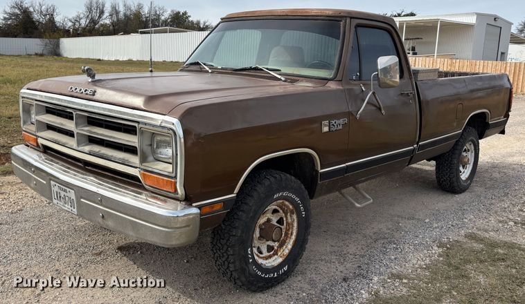 image for item DS2548 1987 Dodge  Power Ram  pickup truck
