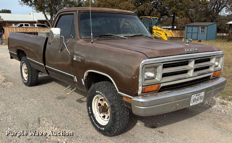 image for item DS2548 1987 Dodge  Power Ram  pickup truck