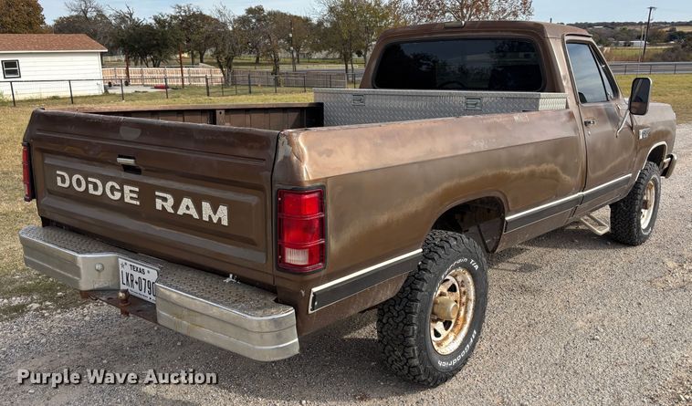 image for item DS2548 1987 Dodge  Power Ram  pickup truck
