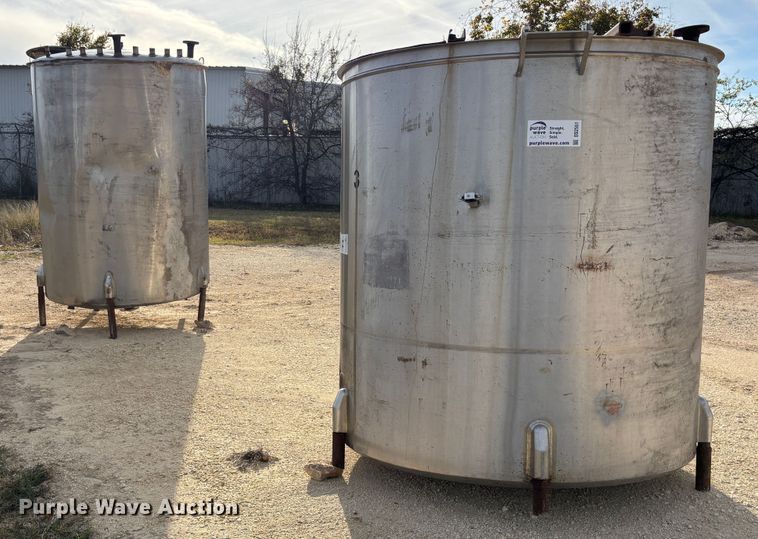 image for item DS2551 (2) stainless steel tanks 