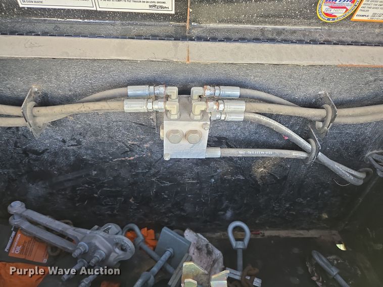 image for item DT5382 2021 Diamond C hydraulic tail equipment trailer