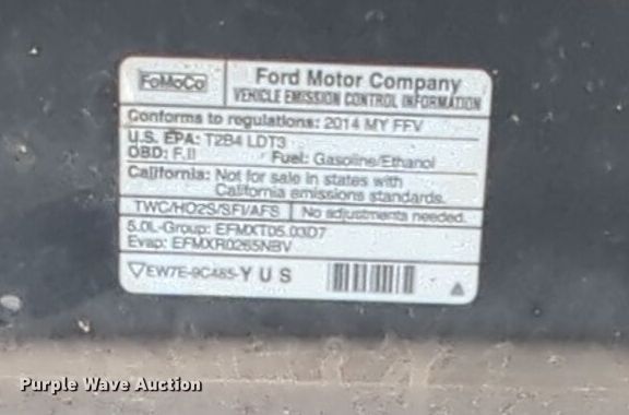 image for item DT6509 2014 Ford F150 SuperCrew pickup truck