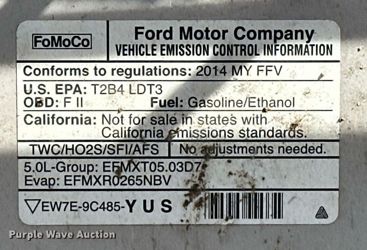 image for item DT6530 2014 Ford F150 SuperCrew pickup truck