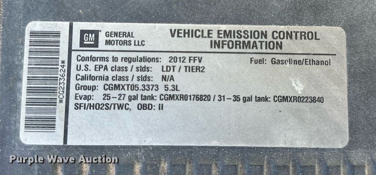 image for item DT6548 2012 Chevrolet Silverado 1500 Crew Cab pickup truck