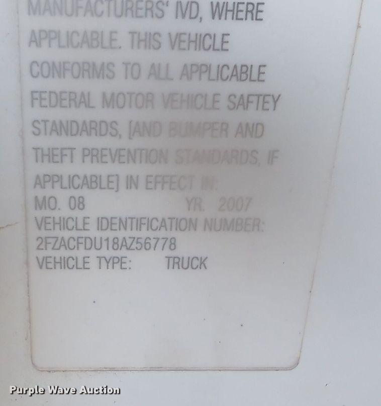 image for item DT6561 2008 Sterling Acterra utility / service truck