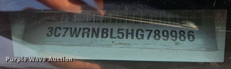 image for item DT7018 2017 Dodge Ram 5500 truck cab and chassis