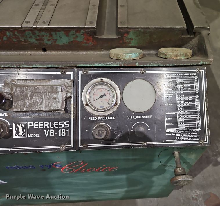 image for item DT7581 2006 Peerless VB-181C metal band saw