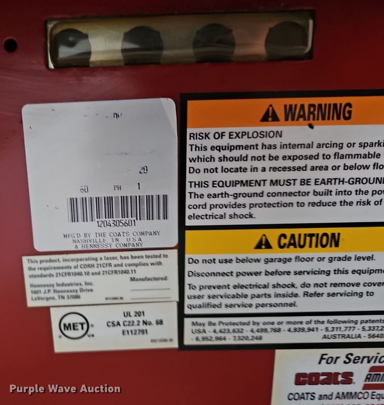 image for item DV0046 Coats 1250 Direct-Drive tire balancer