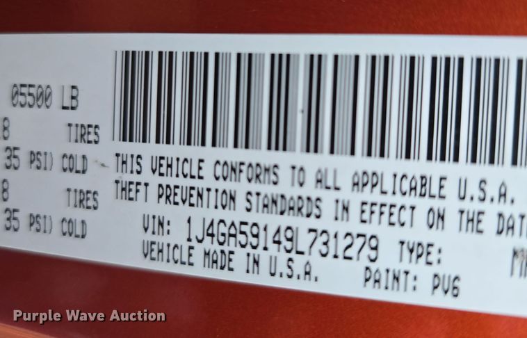 image for item DV0146 2009 Jeep Wrangler Unlimited Sahara SUV