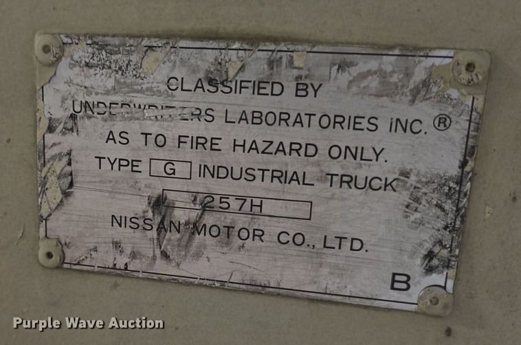 image for item DV0150 Nissan CEGH02F30V forklift