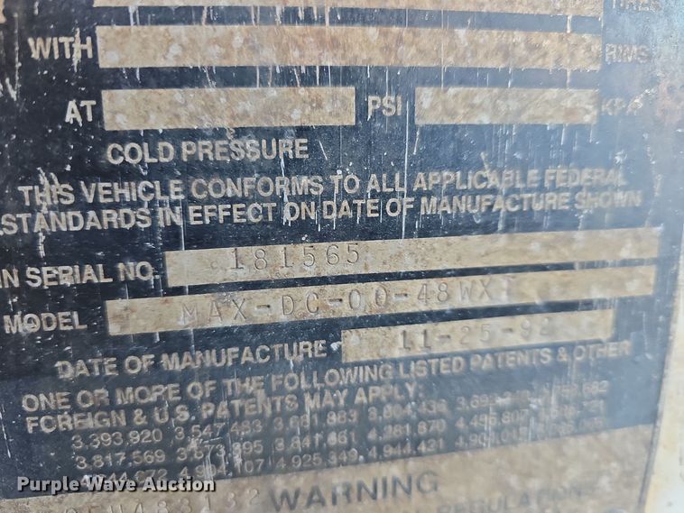 image for item DV0173 1992 Monon MAX-DC-00-48WXT storage container