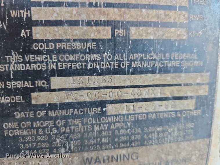 image for item DV0173 1992 Monon MAX-DC-00-48WXT storage container