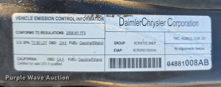 image for item DW3997 2008 Chrysler Town & Country van