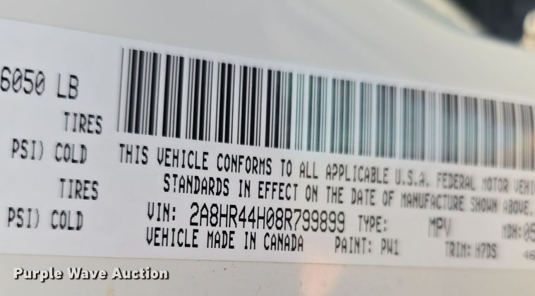 image for item DW3997 2008 Chrysler Town & Country van