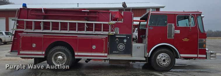 image for item DX1592 1984 Spartan pumper fire truck
