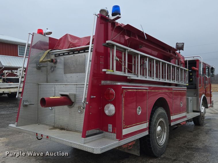 image for item DX1592 1984 Spartan pumper fire truck