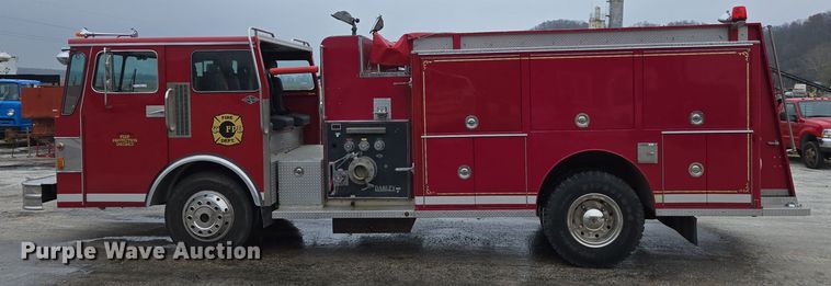 image for item DX1592 1984 Spartan pumper fire truck
