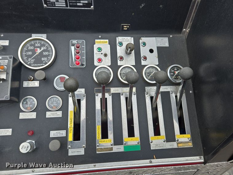 image for item DX1592 1984 Spartan pumper fire truck