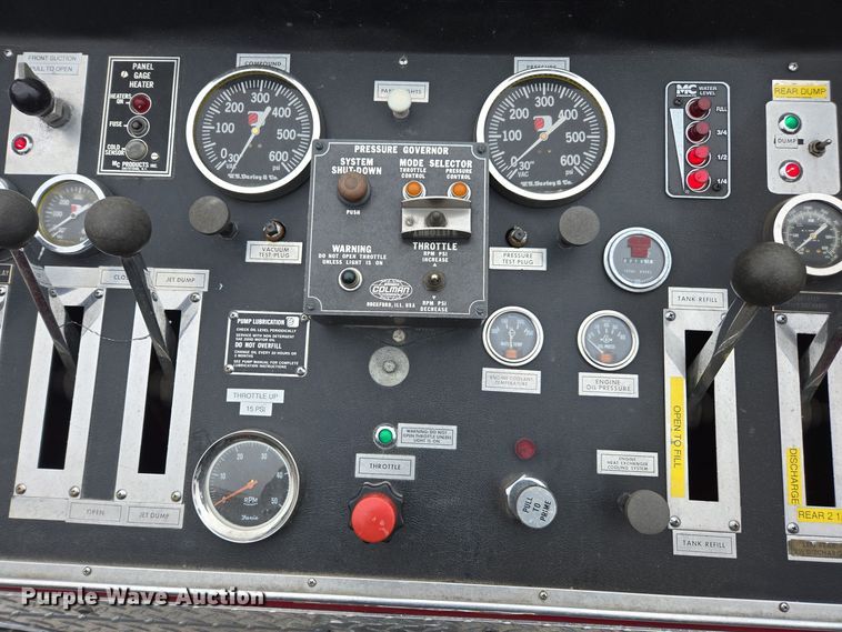 image for item DX1592 1984 Spartan pumper fire truck