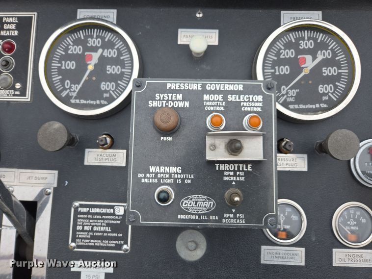 image for item DX1592 1984 Spartan pumper fire truck