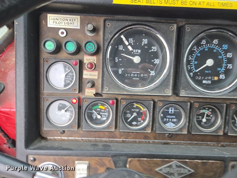 image for item DX1592 1984 Spartan pumper fire truck