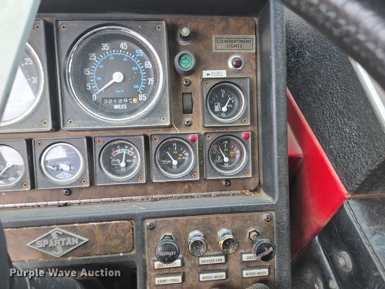 image for item DX1592 1984 Spartan pumper fire truck