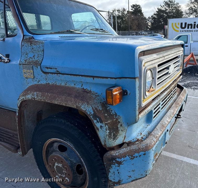 image for item DX3879 1975 Chevrolet C50 dump truck