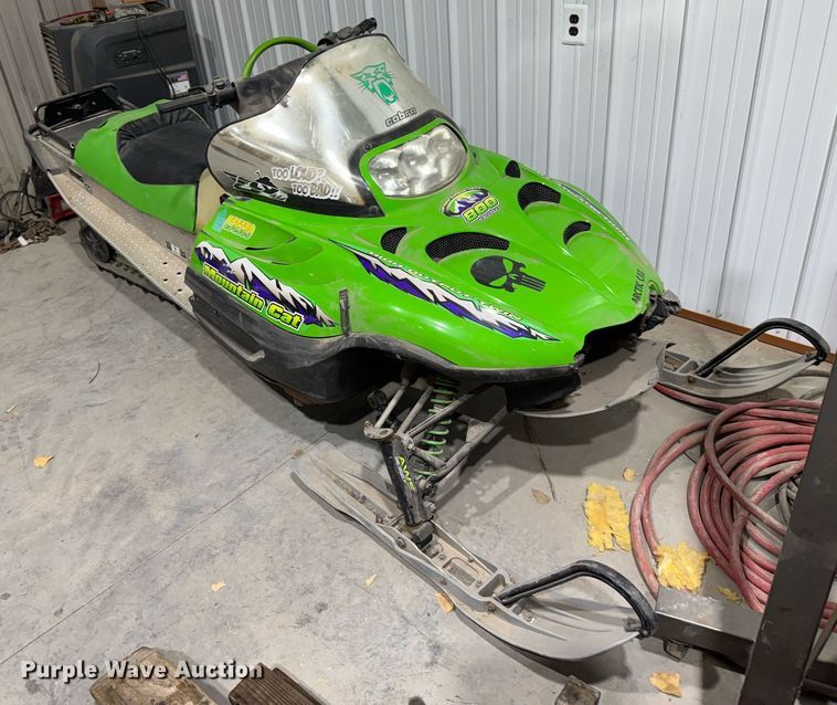 image for item DX3891 (2) Arctic Cat Mountain Cat snowmobiles