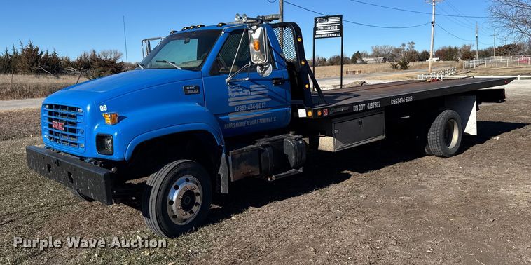 image for item DX3892 1999 GMC C6500 rollback truck