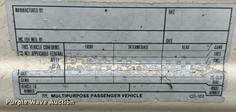 image for item EH7343 1994 Ford E350 Americana RV