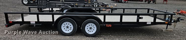 image for item EI8615 2024 Orange Line TU70-20BK4AR2B utility trailer