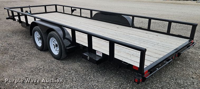 image for item EI8615 2024 Orange Line TU70-20BK4AR2B utility trailer