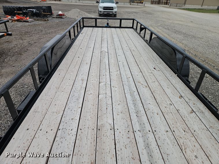 image for item EI8615 2024 Orange Line TU70-20BK4AR2B utility trailer