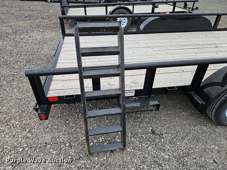 image for item EI8615 2024 Orange Line TU70-20BK4AR2B utility trailer