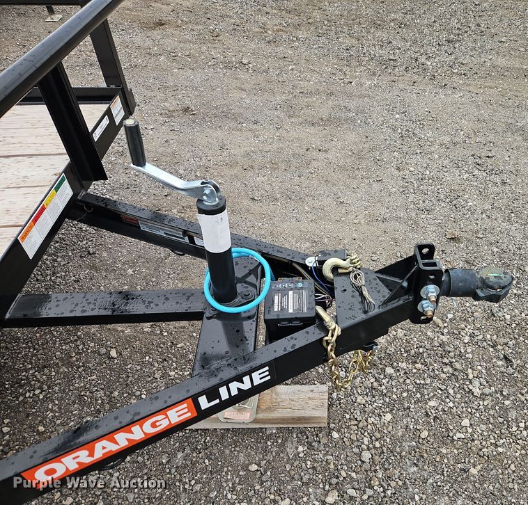 image for item EI8615 2024 Orange Line TU70-20BK4AR2B utility trailer