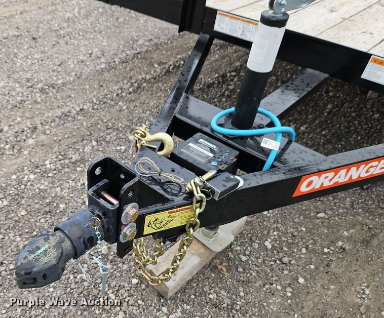 image for item EI8615 2024 Orange Line TU70-20BK4AR2B utility trailer