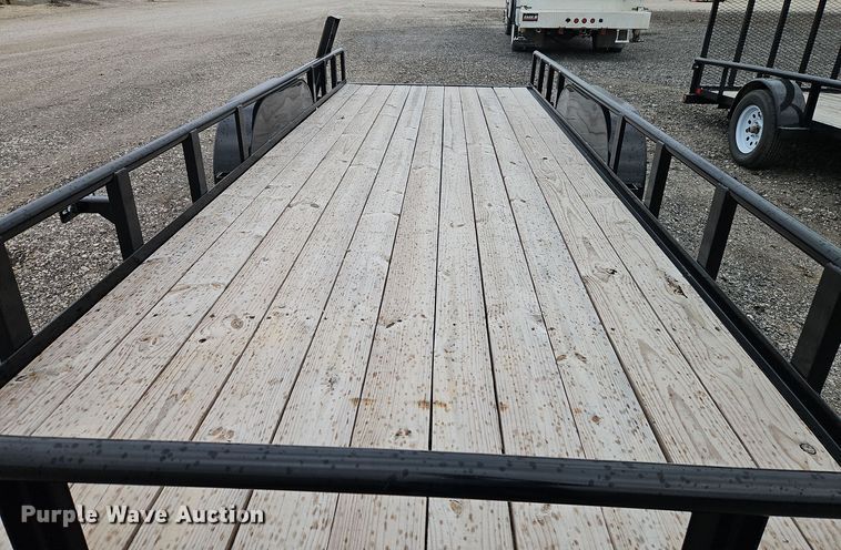 image for item EI8615 2024 Orange Line TU70-20BK4AR2B utility trailer