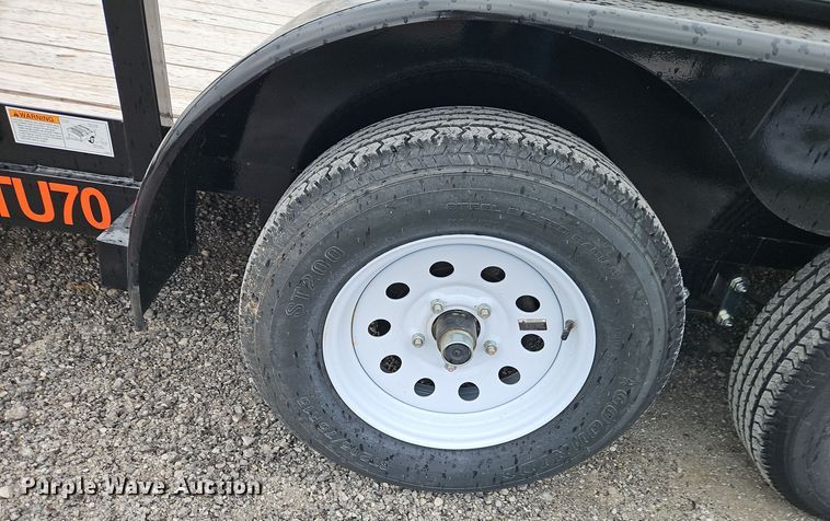 image for item EI8615 2024 Orange Line TU70-20BK4AR2B utility trailer