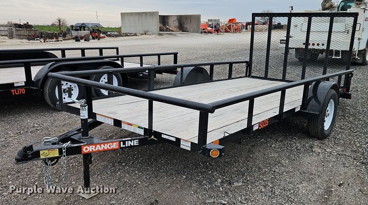 image for item EI8616 2024 Orange Line SU35-14BK4RG utility trailer