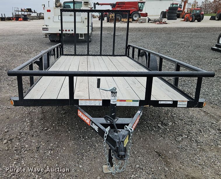 image for item EI8616 2024 Orange Line SU35-14BK4RG utility trailer