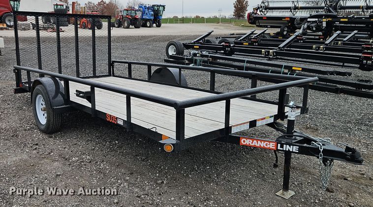 image for item EI8616 2024 Orange Line SU35-14BK4RG utility trailer