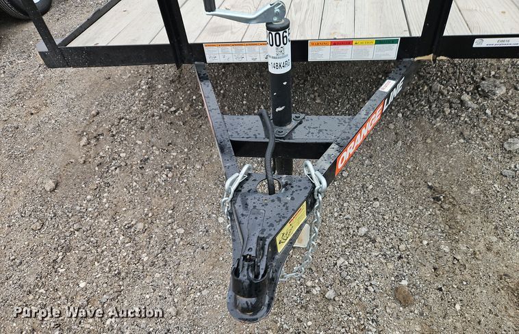 image for item EI8616 2024 Orange Line SU35-14BK4RG utility trailer