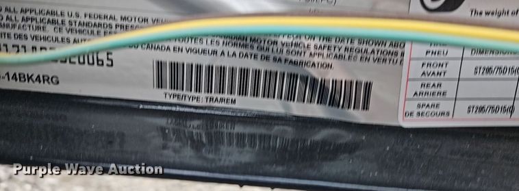 image for item EI8616 2024 Orange Line SU35-14BK4RG utility trailer