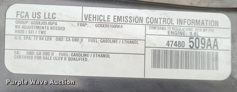 image for item EJ8128 2016 Dodge  Grand Caravan SXT van